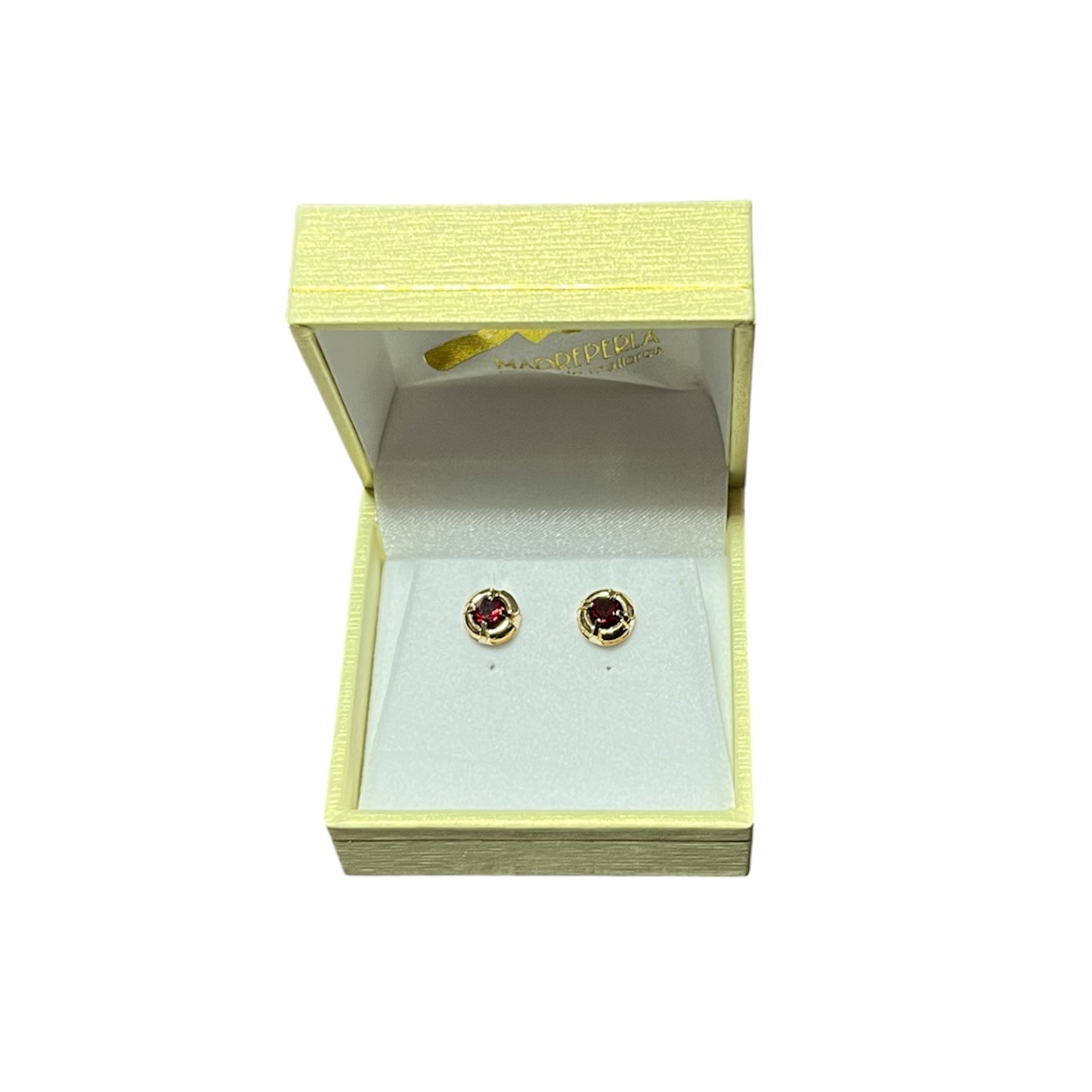 Aros de Mallorca enchapado en oro 18K Cristales Swarovski
