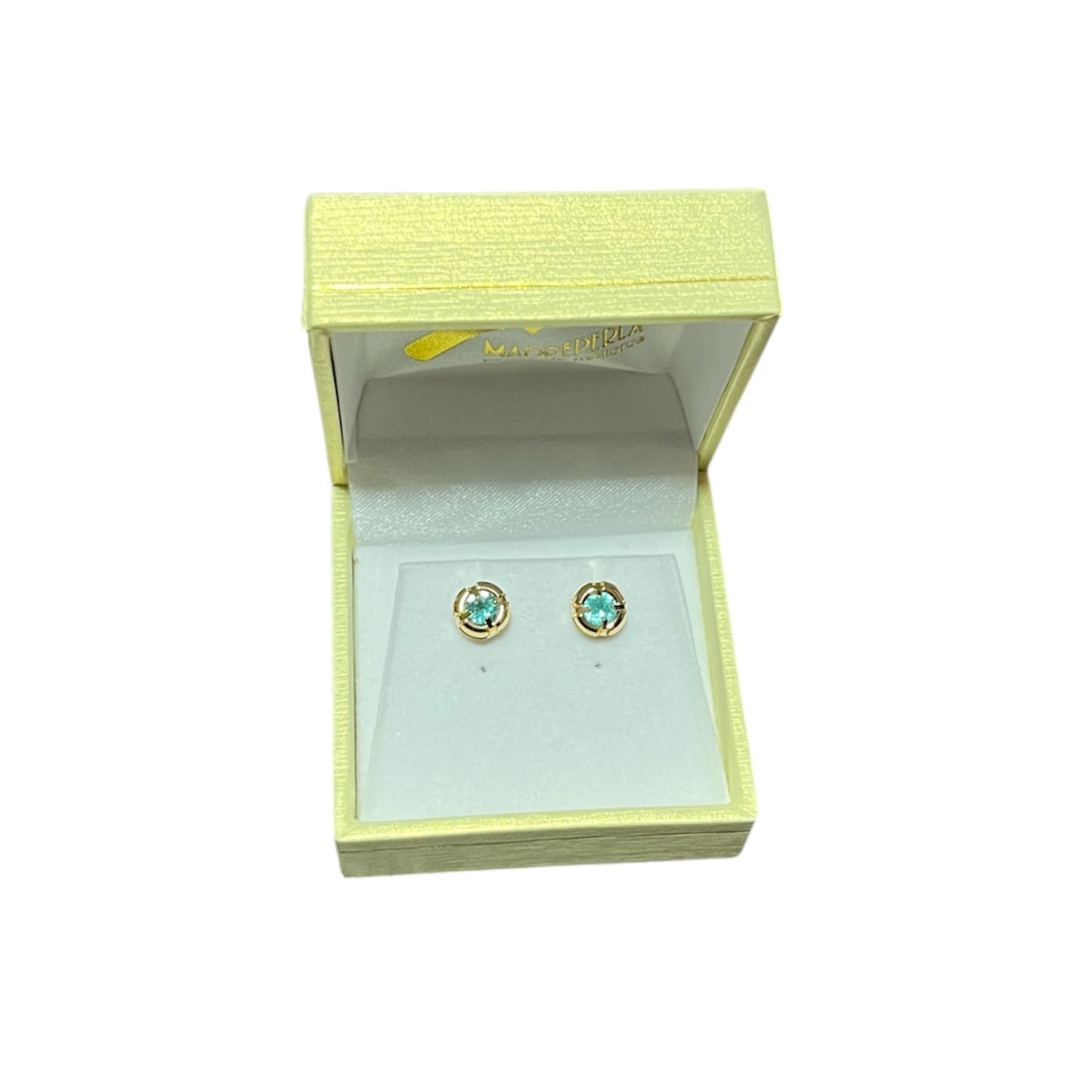 Aros de Mallorca enchapado en oro 18K Cristales Swarovski