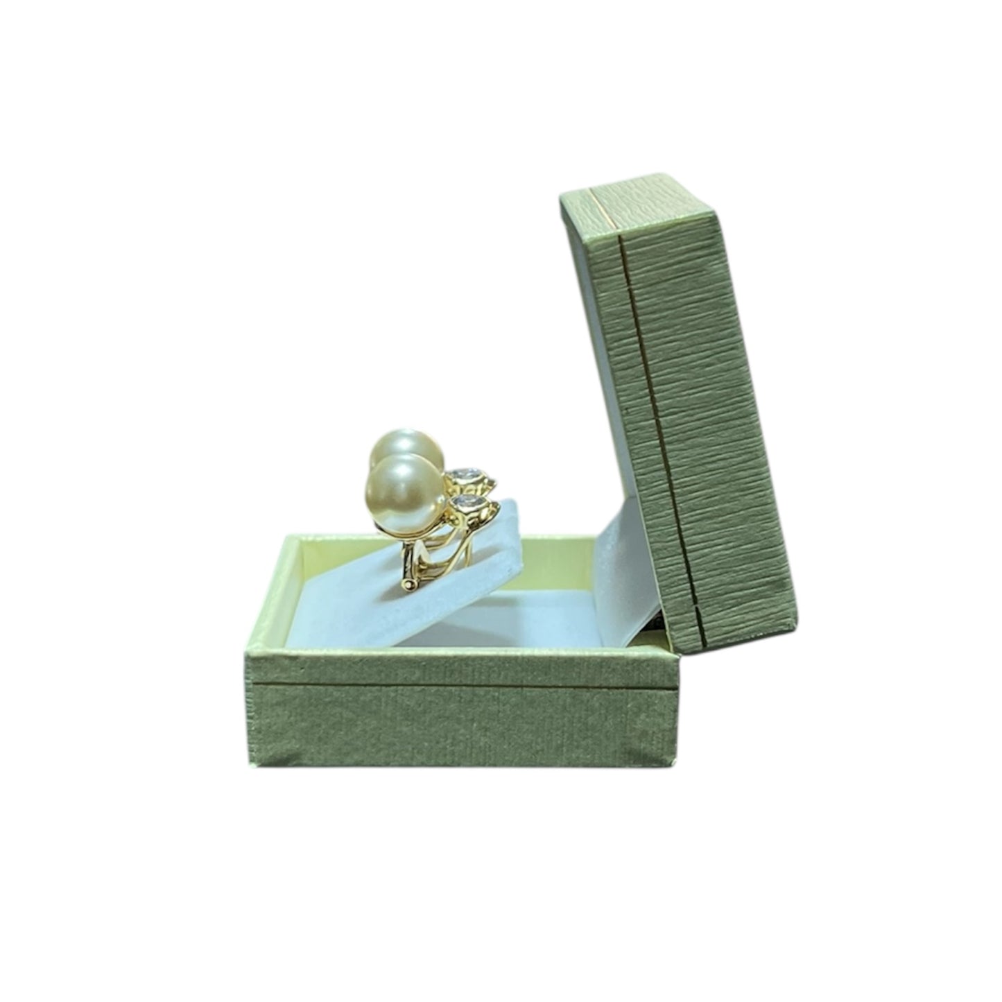 Aros Perlas de Mallorca enchapado en oro 18K Broche Omega Circón 10mm