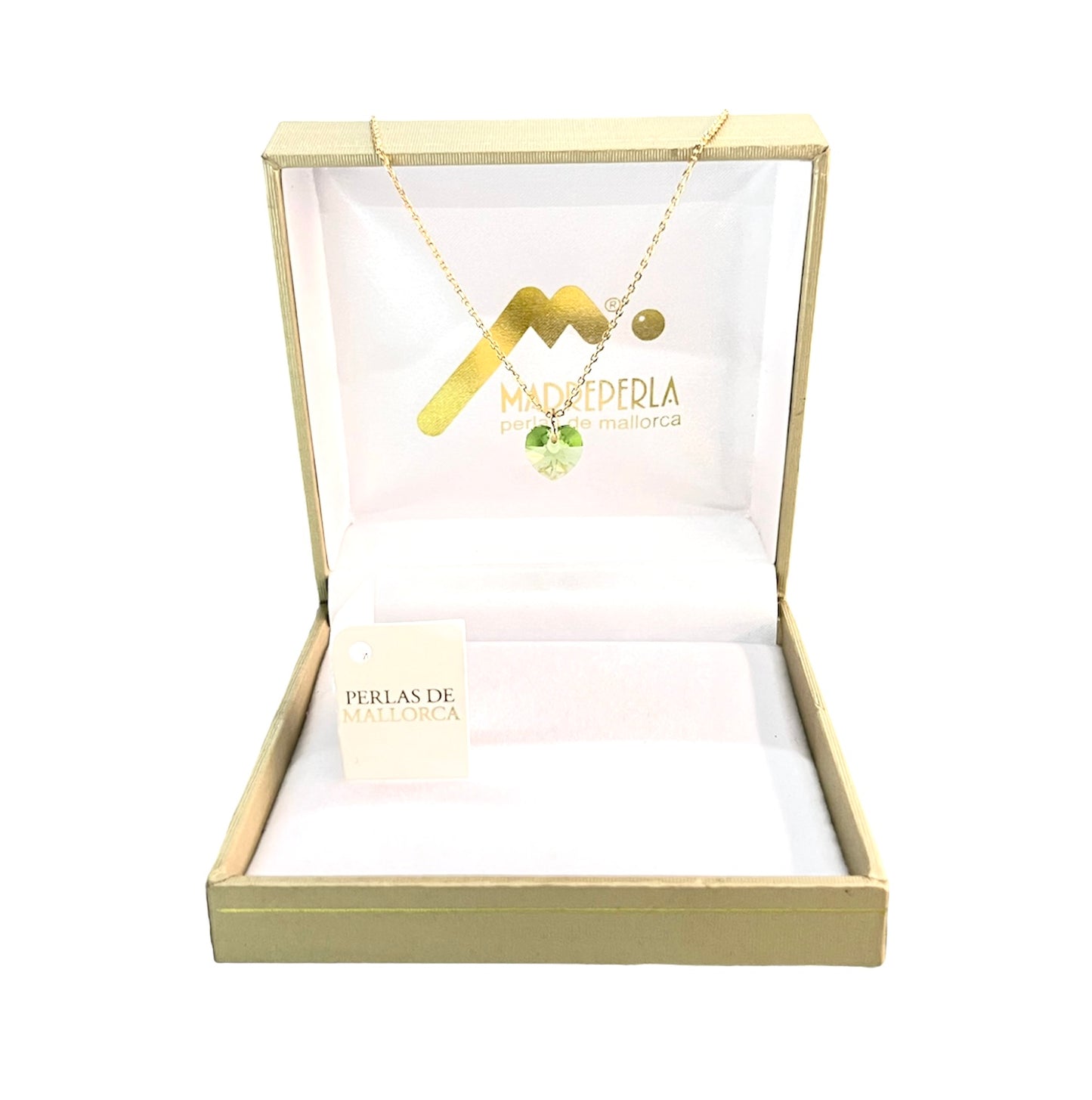 Collar de Corazón con cristal Swarovski enchapado en oro de 18K