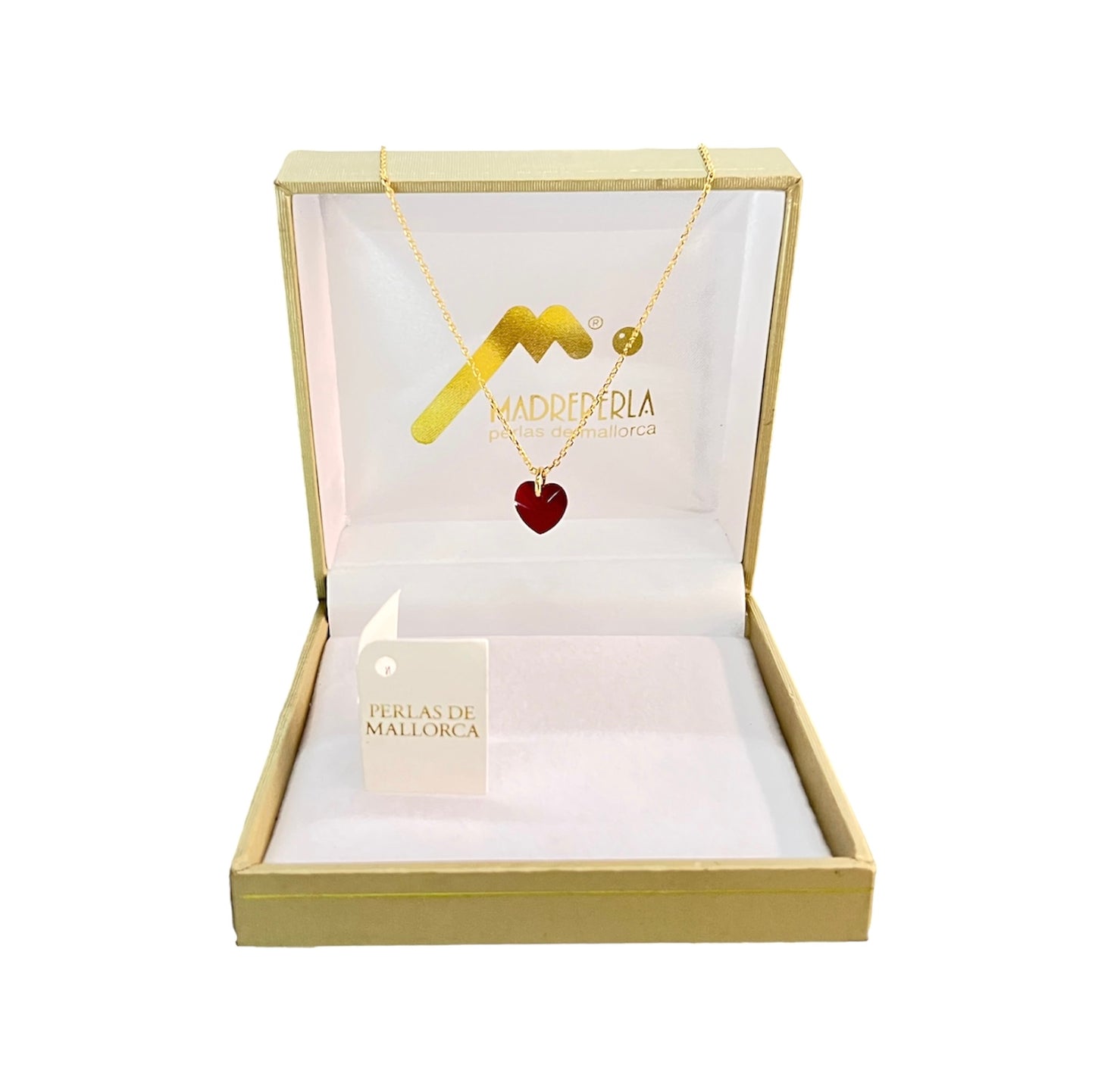 Collar de Corazón con cristal Swarovski enchapado en oro de 18K
