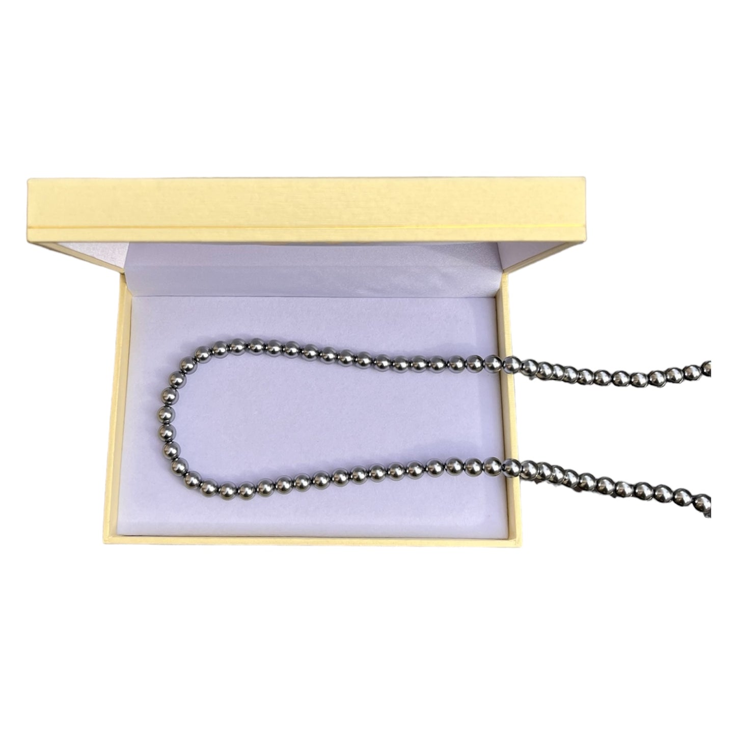Collar de Perlas Gris
