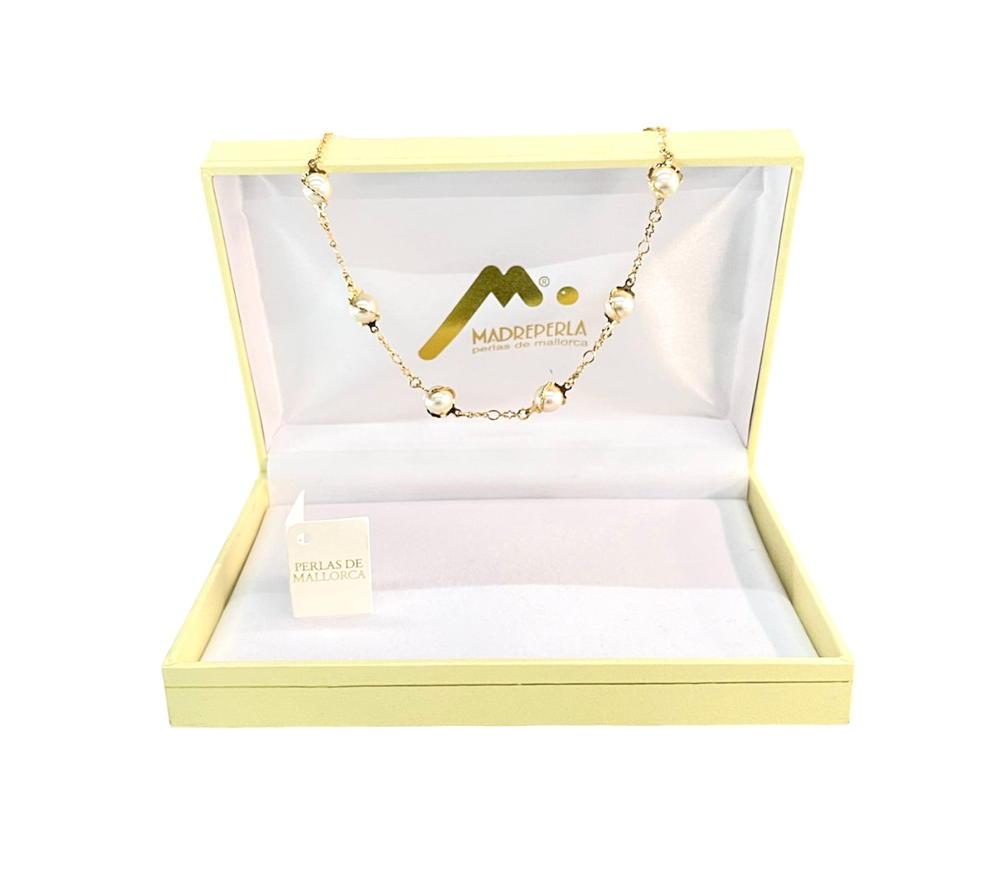 Collar Torcido de Perlas enchapado en oro