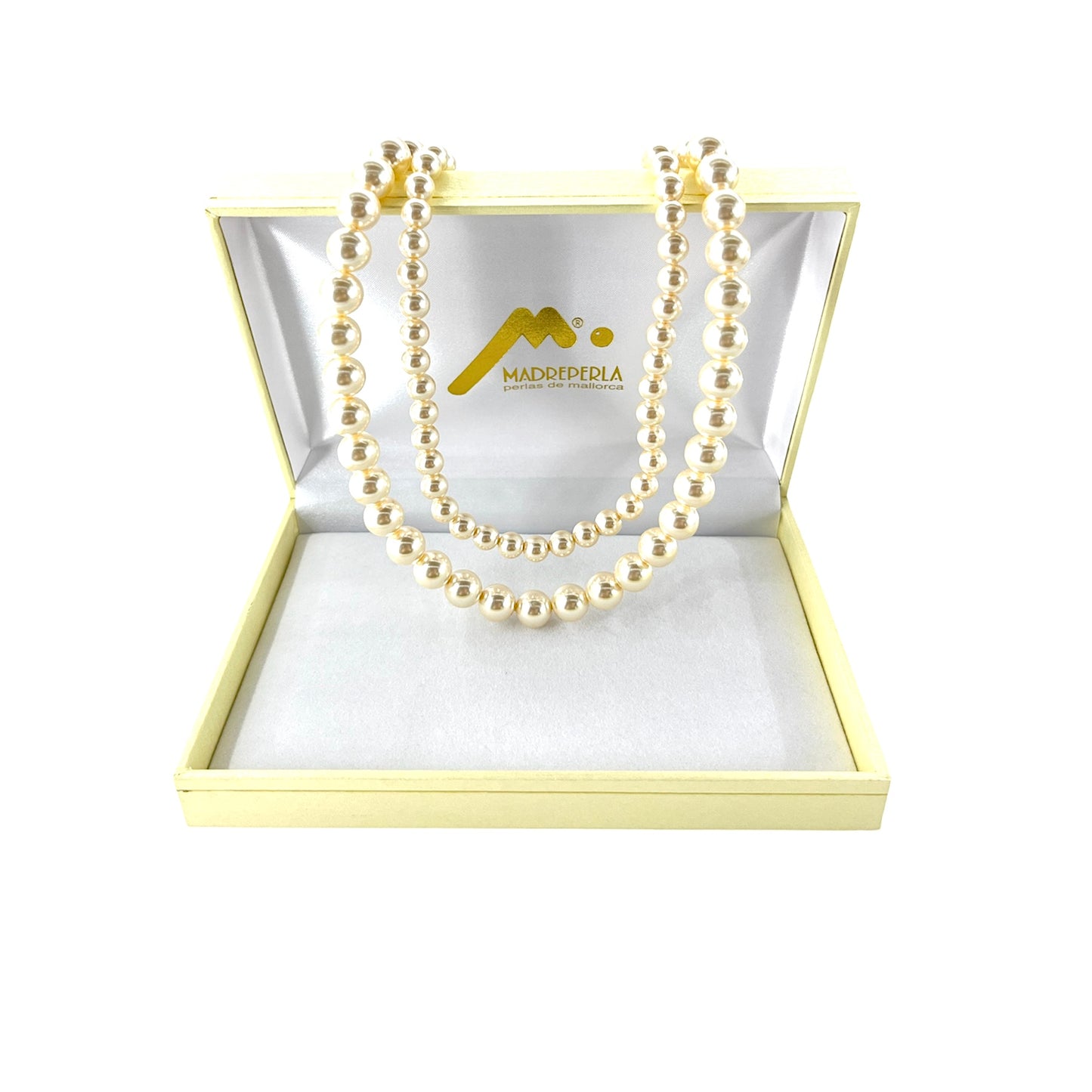 Set de Collar de Perlas Doble mas Pulsera 19 cm