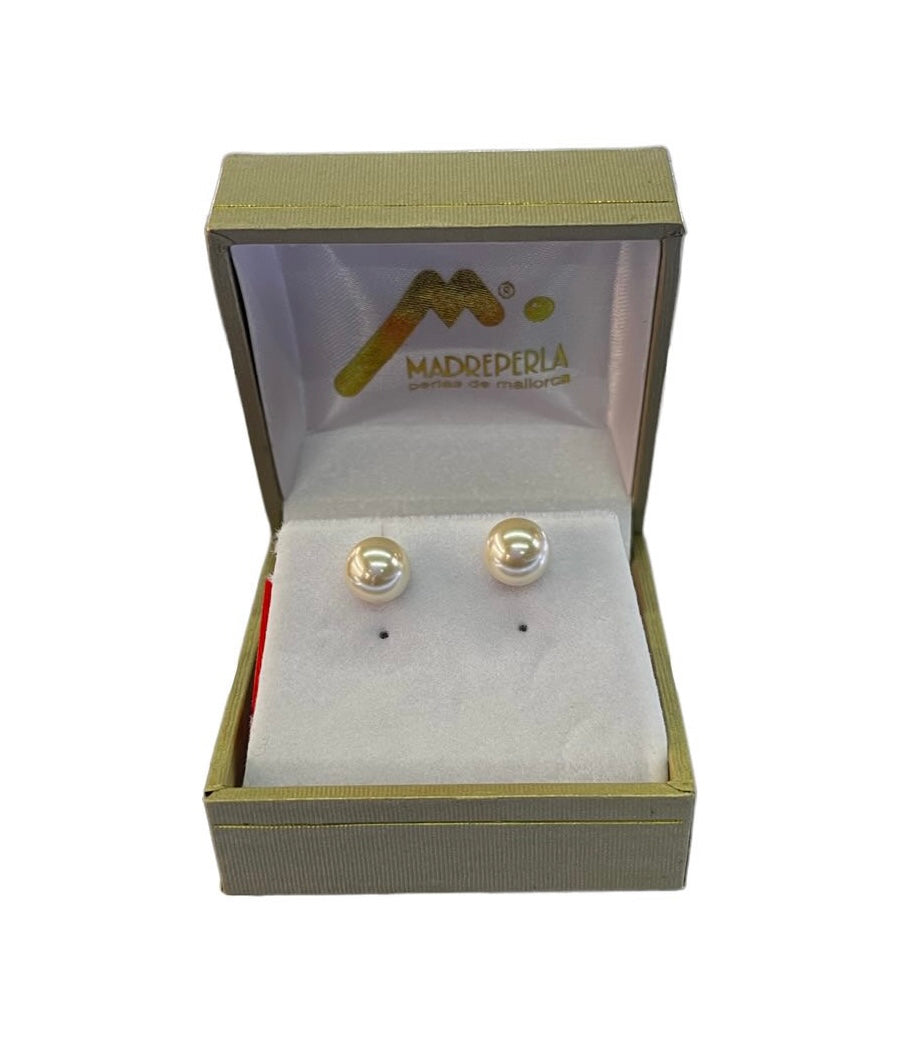 Set de 3 Collar de Perlas con cristales Ónix, Pulsera Ónix y Aros Pegados