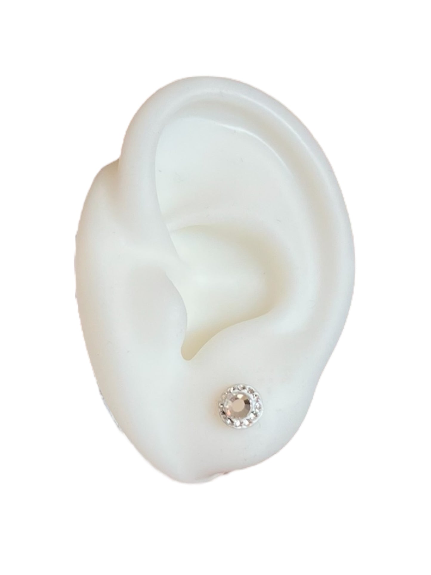 Aros Punto de Luz Plata 925 circón Blanco