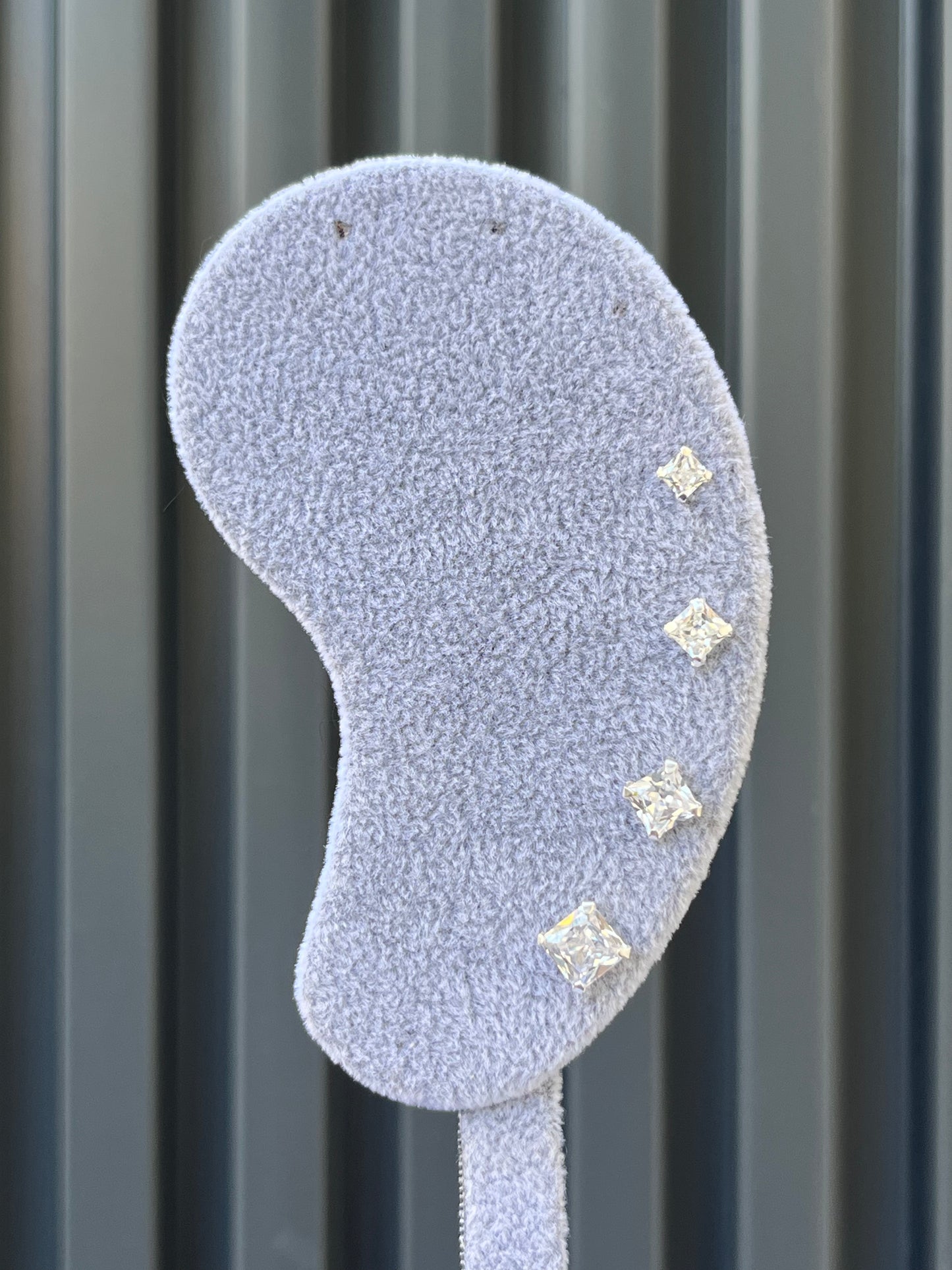 Aros Plata 925 Circón Cuadrado Blanco