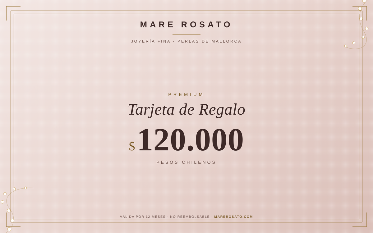 Tarjeta de Regalo Premium - Mare Rosato