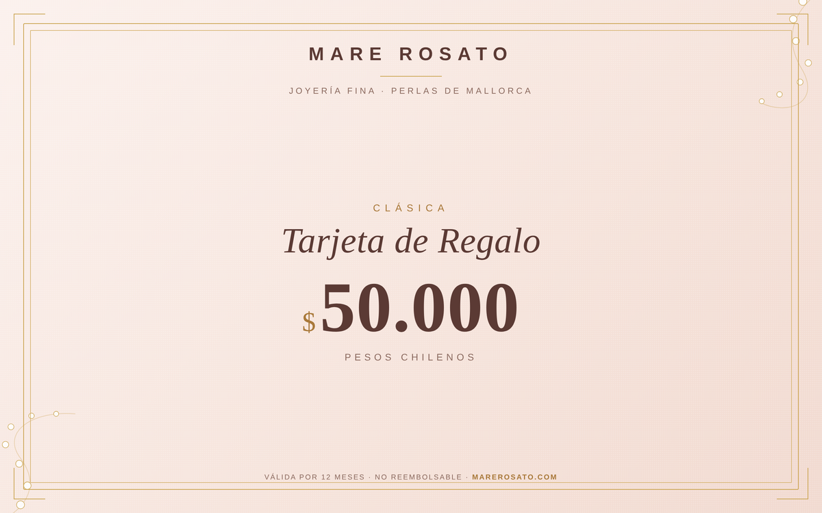 Tarjeta de Regalo Clásico - Mare Rosato