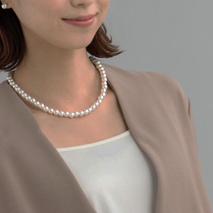 Collar Clásico Perlas 8mm 50cm de Mallorca | Enchapado en oro 18K | Empaque Premium