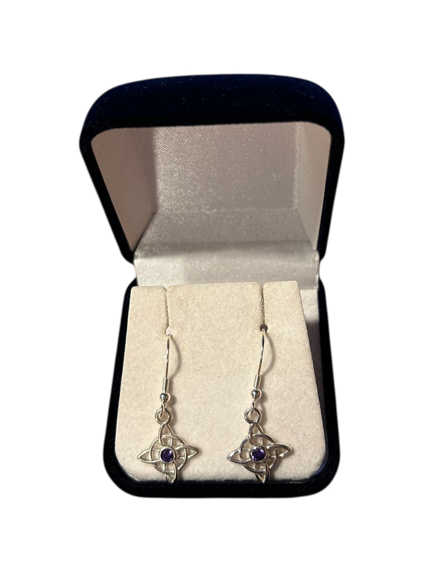 Aros Largos Plata 925 Nudo de Brujas