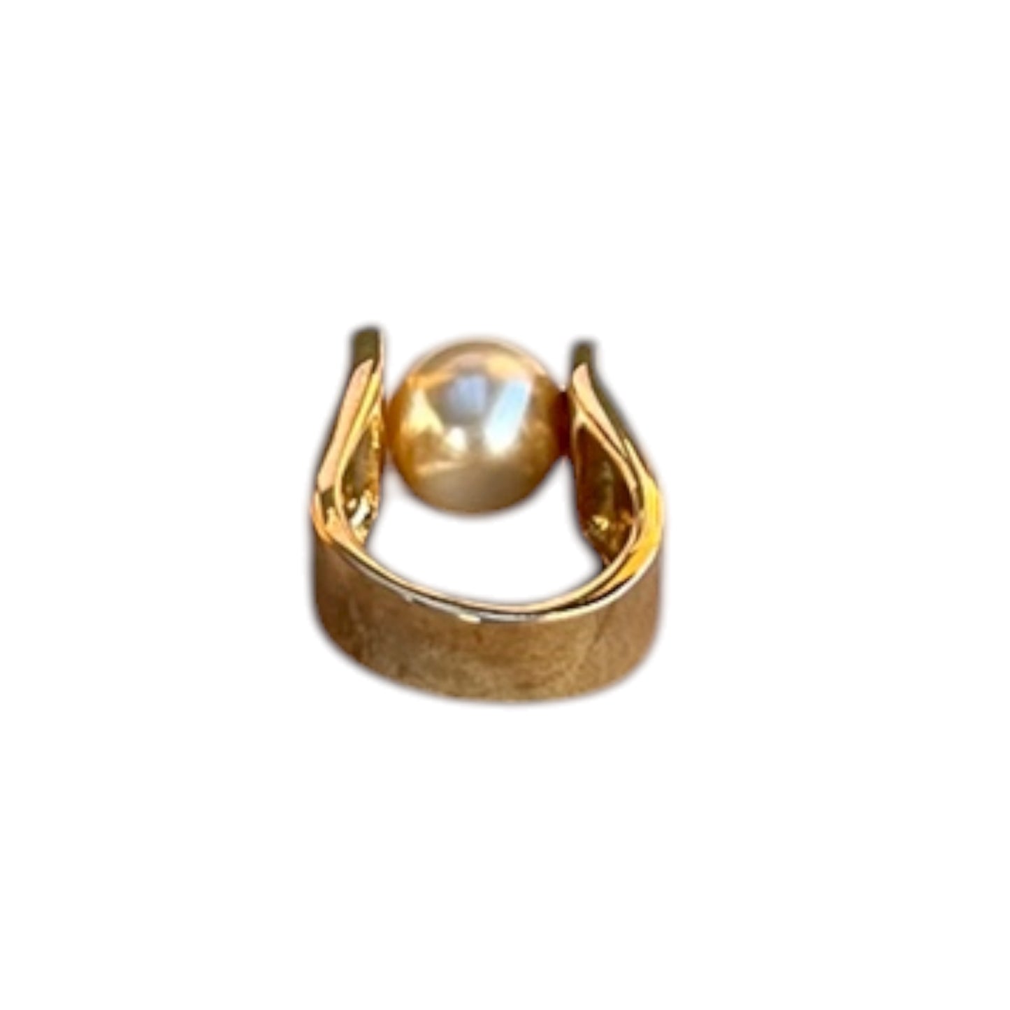 Anillo Perlas de Mallorca 12mm - Bañado en Oro 18K
