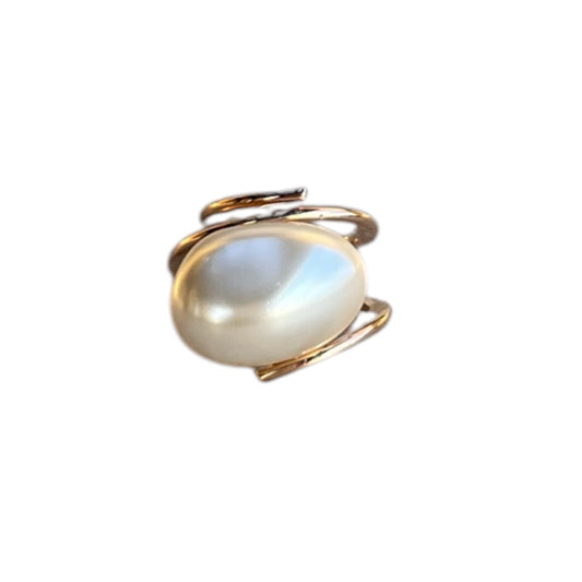 Anillo Perlas de Mallorca Ovalado - Bañado en Oro 18K