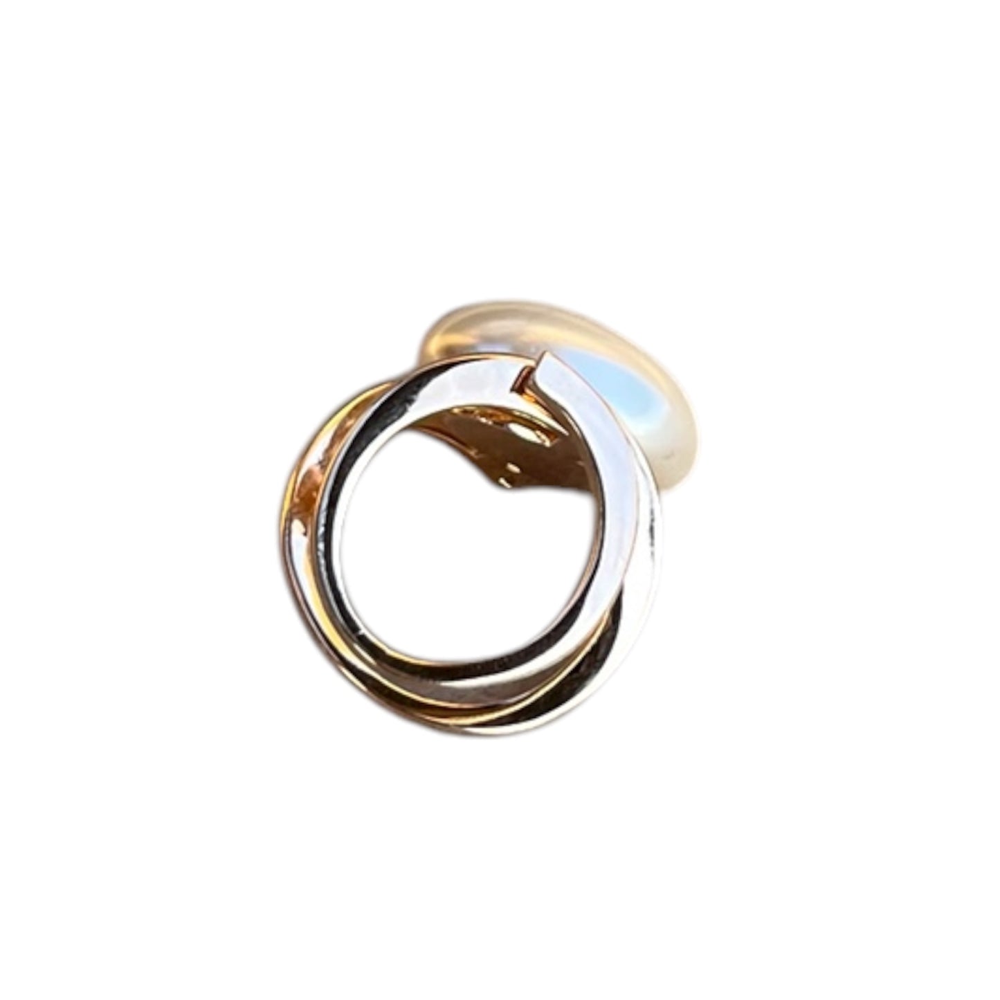 Anillo Perlas de Mallorca Ovalado - Bañado en Oro 18K