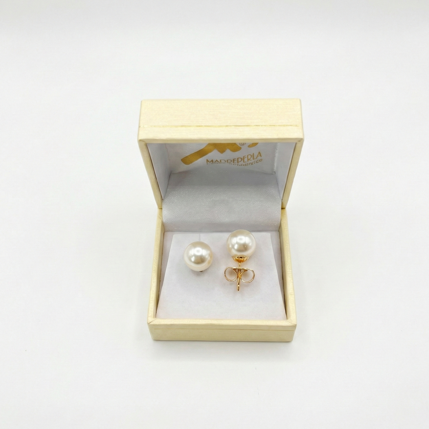 Aros Perlas Mallorca 10mm Enchapado en Oro 18K
