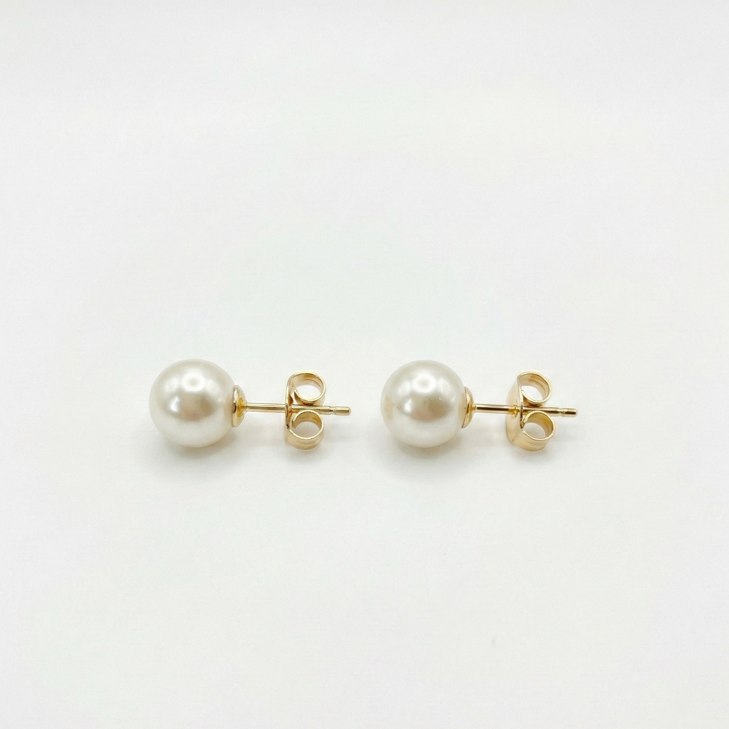 Aros Perlas Mallorca 10mm Enchapado en Oro 18K