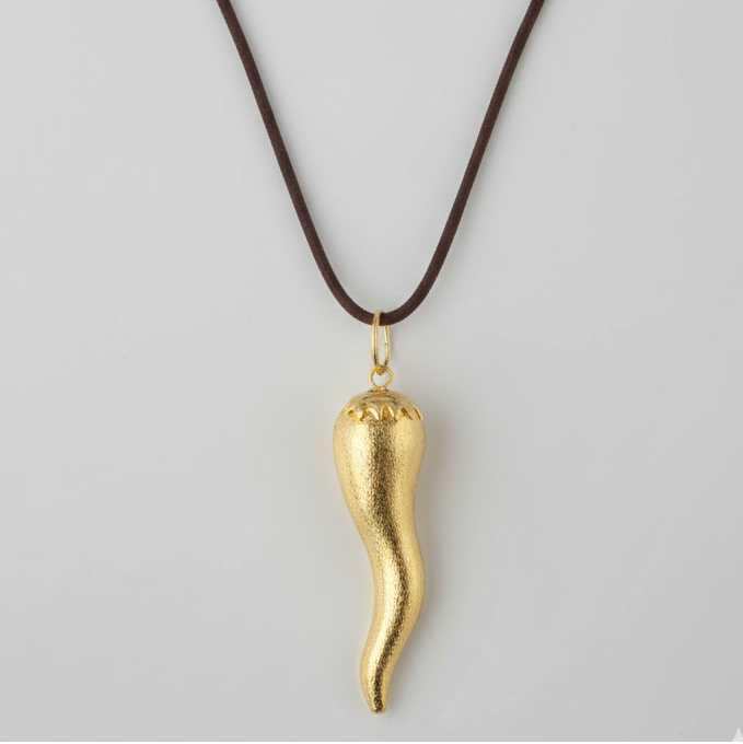 Collar Aji Dorado - Bañado en Oro 18K, joyería Mare Rosato