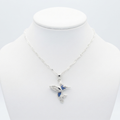 Collar Colibrí Plata 925 con Circones Zafiro | Mare Rosato