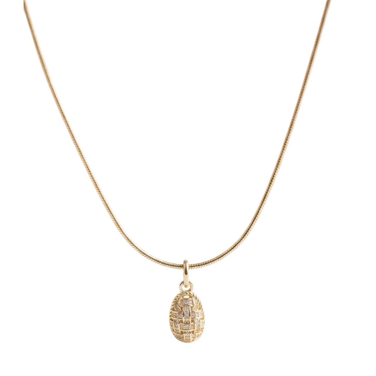 Collar Ostra pequeño Bañado en oro 18k, joyería Mare Rosato