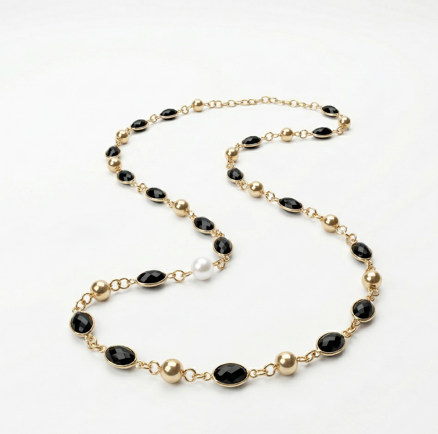 Collar Swarovski Onix 40cm, joyería Mare Rosato