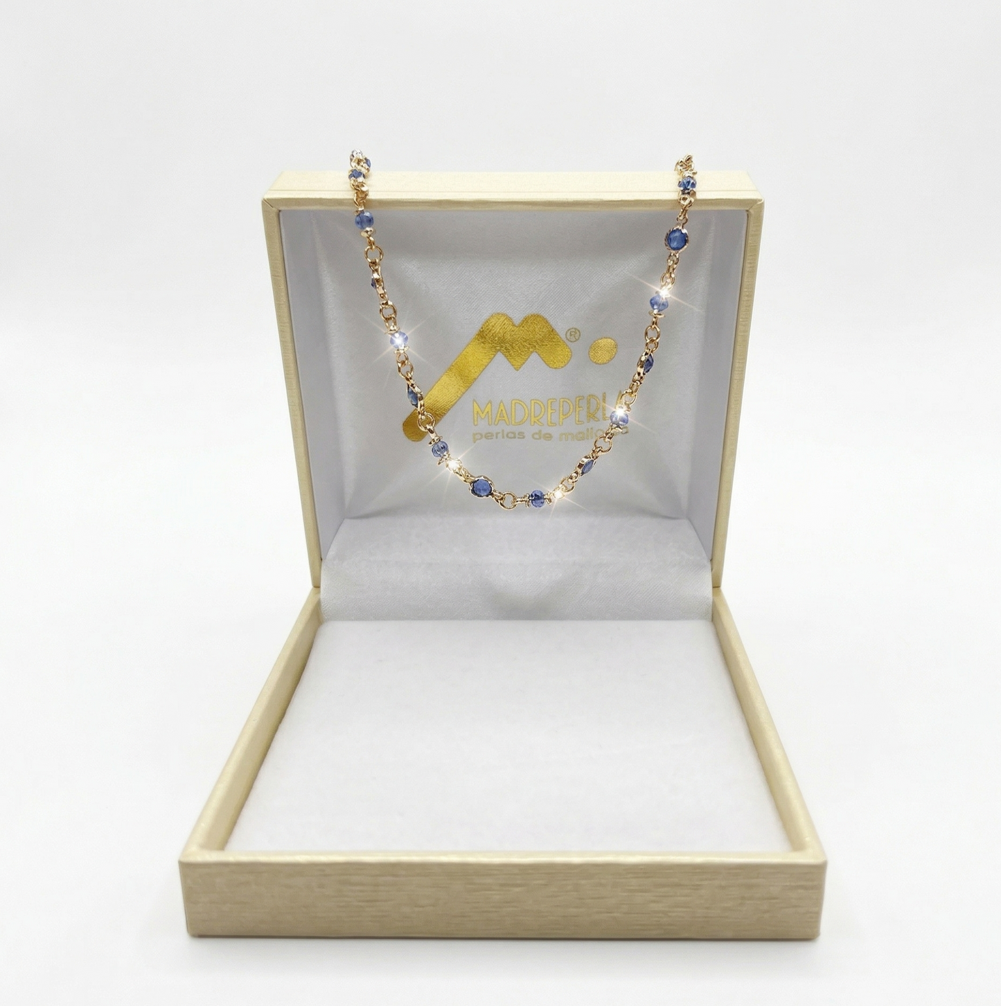 Collar Swarovski Zafiro 40cm, joyería Mare Rosato