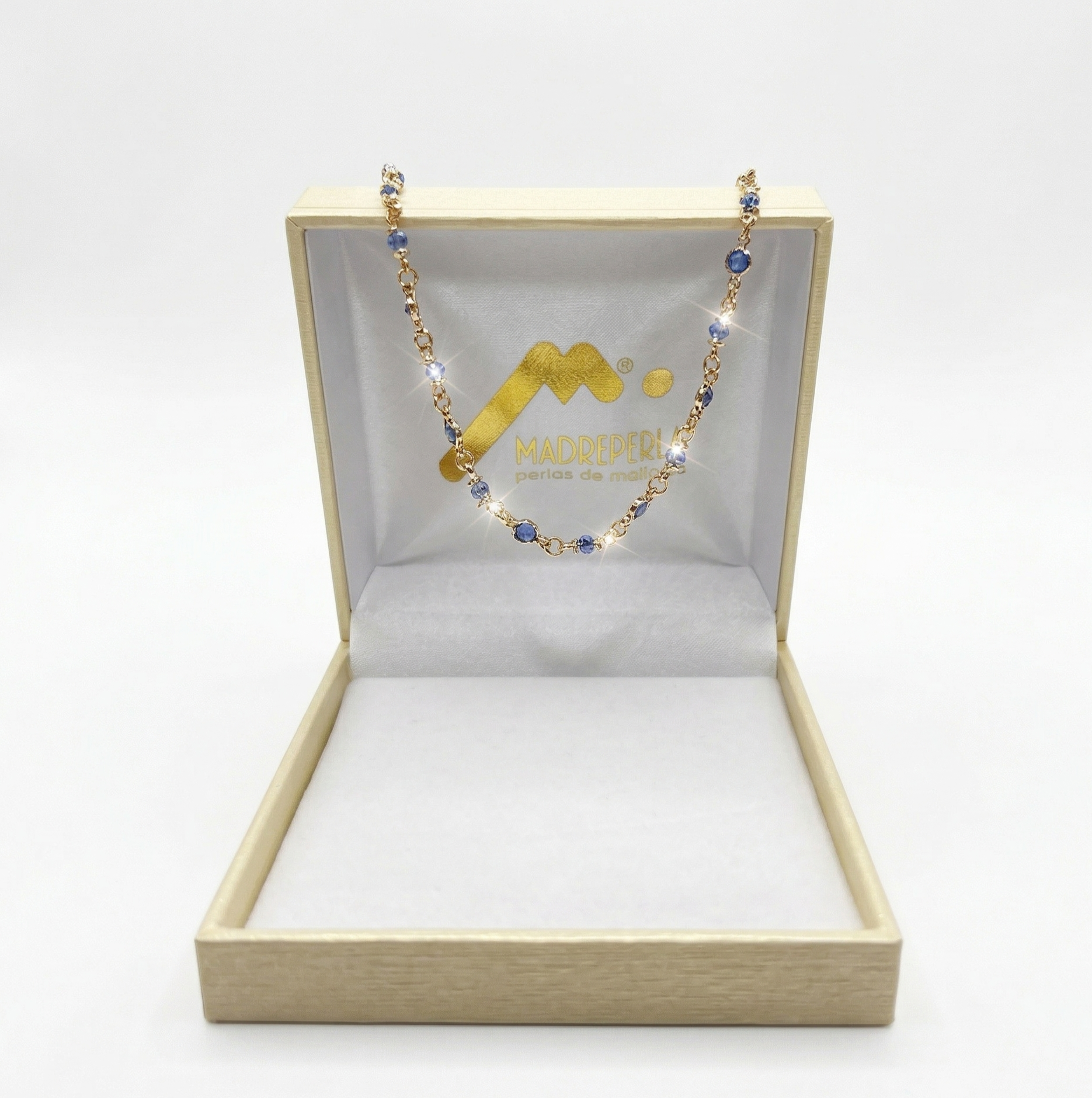Collar Swarovski Zafiro 40cm, joyería Mare Rosato