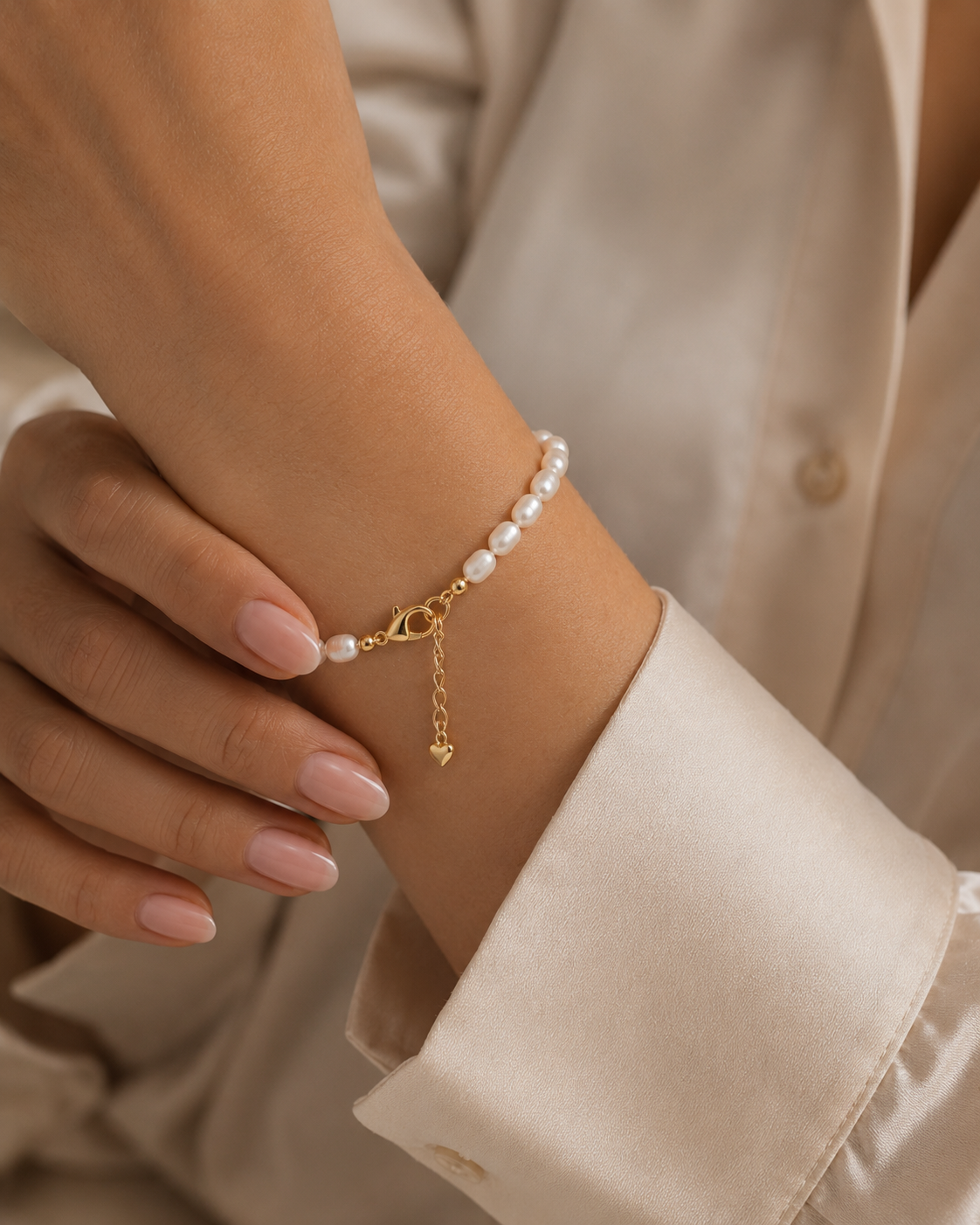 Pulsera de Perlas de Rios Natural