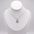 Collar Plata 925 Piedra Calcedonia Azul | Collar Delicado Mare Rosato