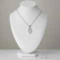 Set Plata 925 Mano de Fatima - Collar y Aros, joyería Mare Rosato