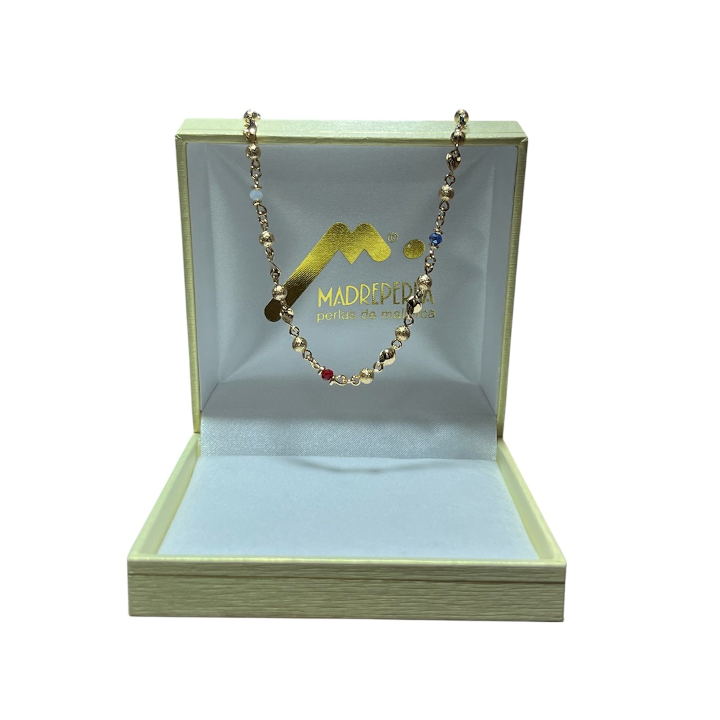 Collar Swarovski Varias Enchapado en Oro 18k, joyería Mare Rosato