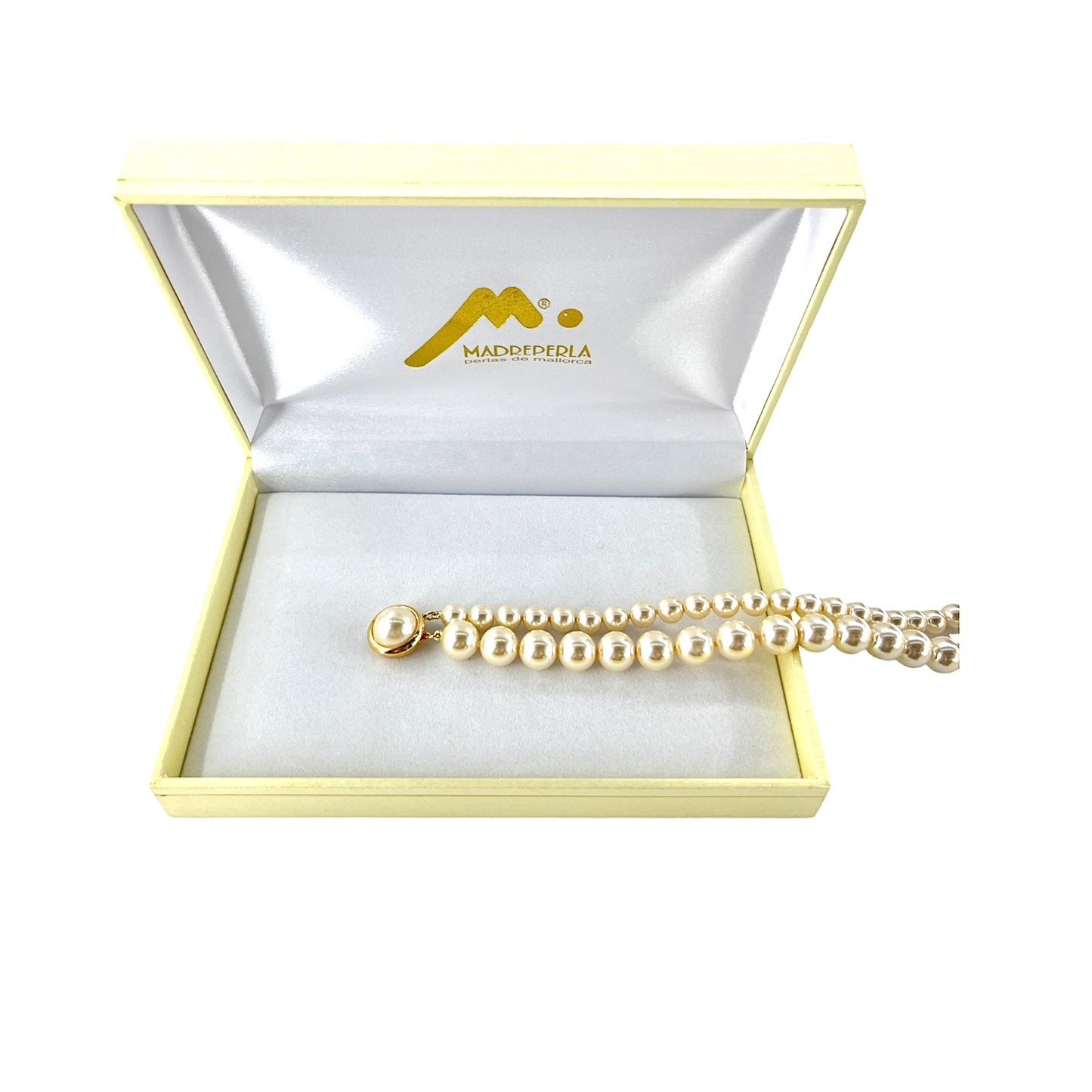 Set de Collar de Perlas Doble mas Pulsera 19 cm