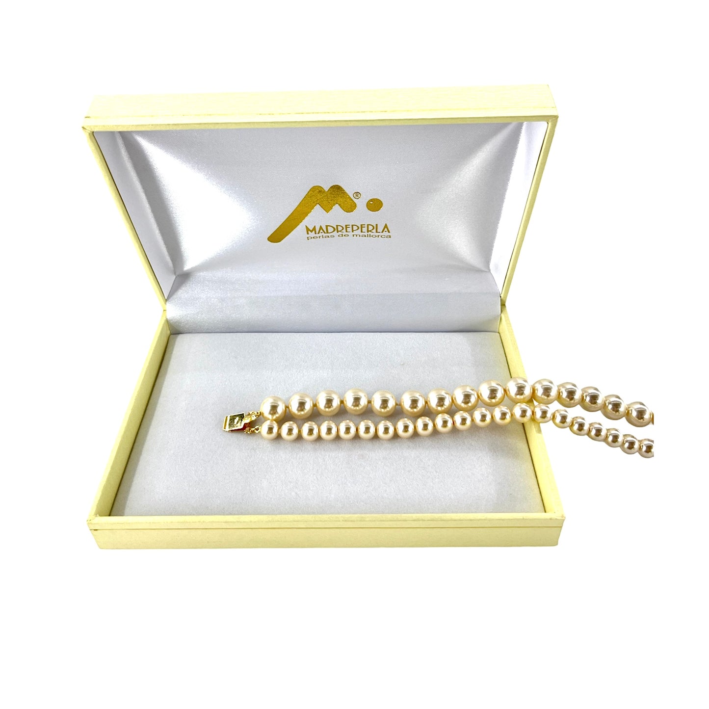 Set de Collar de Perlas Doble mas Pulsera 19 cm