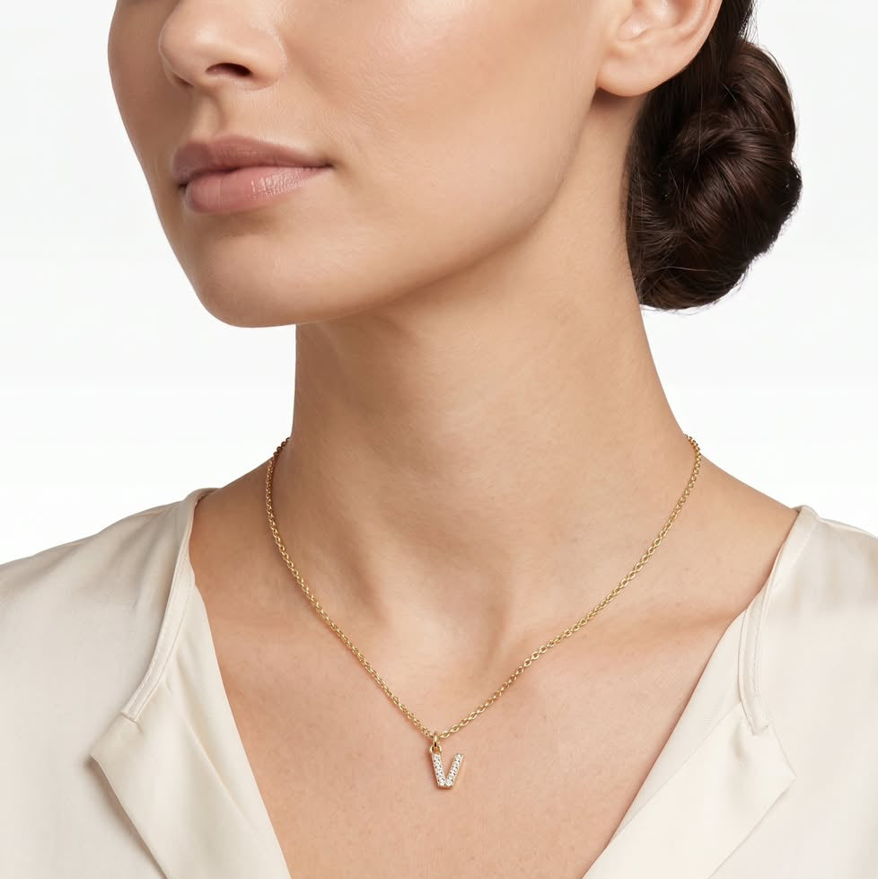 Collar de Inicial| Baño en Oro 18K