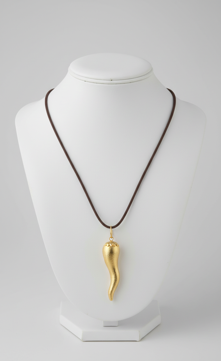 Collar Aji Dorado - Bañado en Oro 18K, joyería Mare Rosato