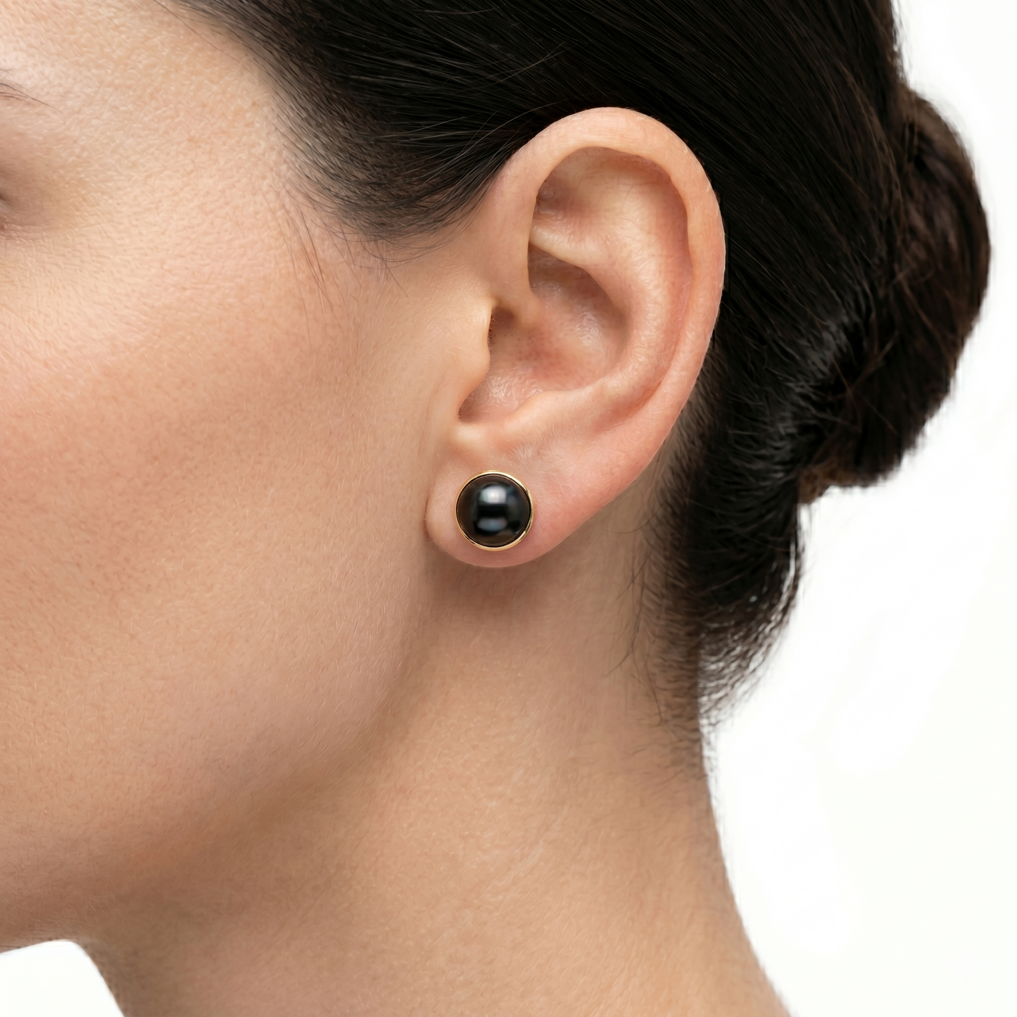 Aros Perlas Mallorca Onix, joyería Mare Rosato