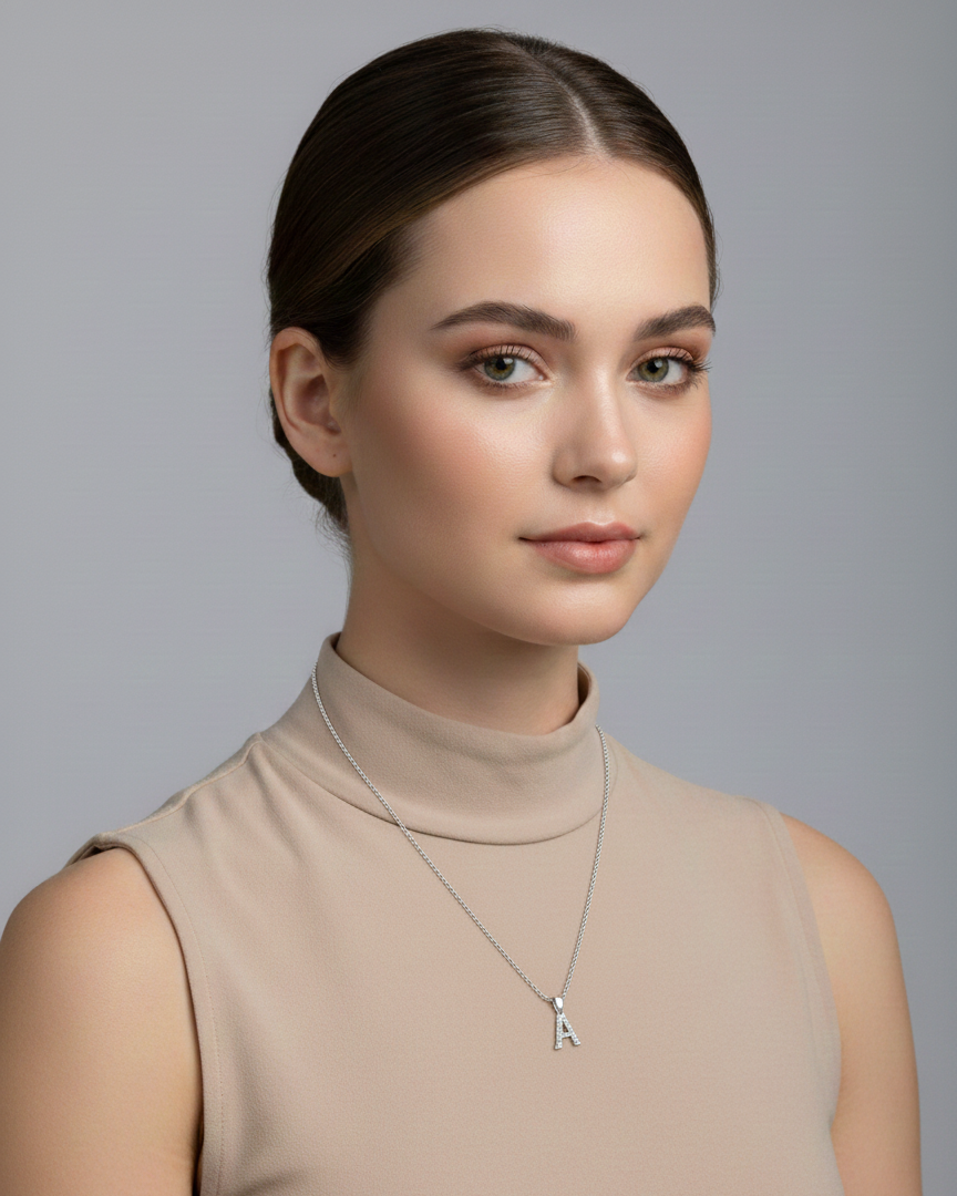 Collar Plata 925 Inicial - Letra