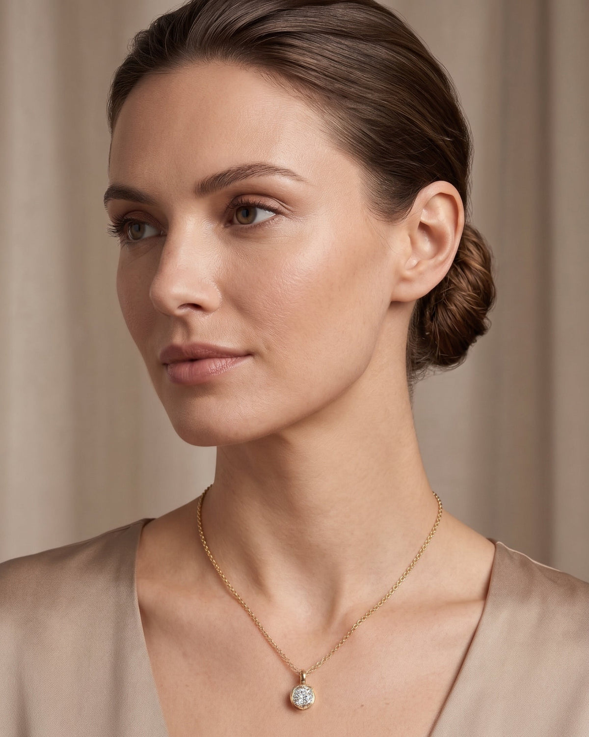Collar Punto de Luz | Baño en Oro 18K
