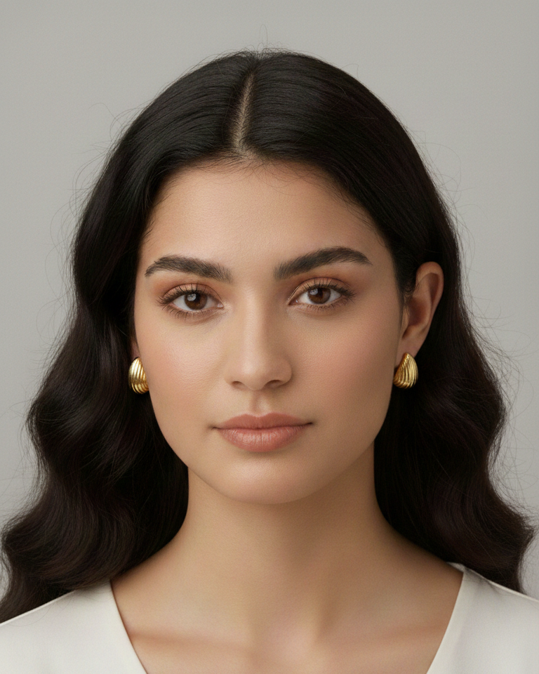 Aros Gota - Bañado en Oro 18K, joyería Mare Rosato