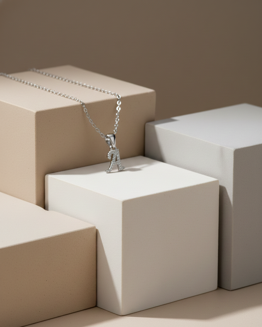 Collar Plata 925 Inicial - Letra