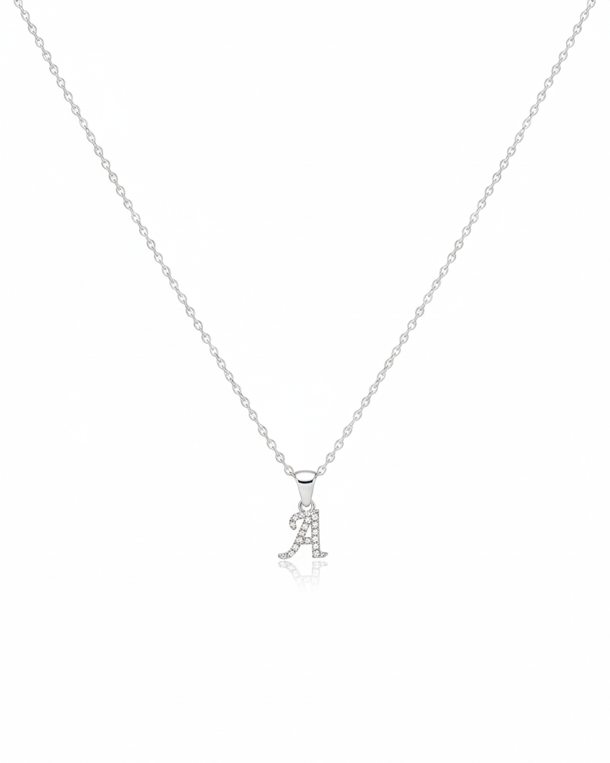 Collar Plata 925 Inicial - Letra