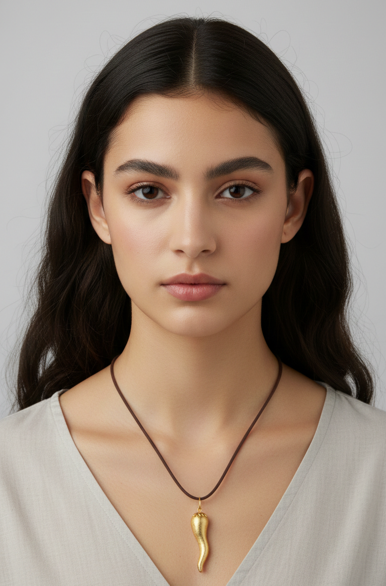 Collar Aji Dorado - Bañado en Oro 18K, joyería Mare Rosato