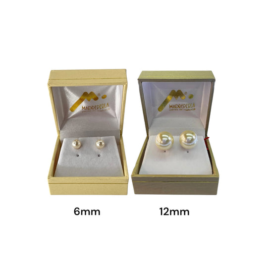 Set Aros Perlas Mallorca Pegados 6mm y 12mm